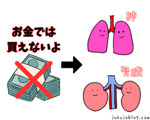 健康はお金では買えない